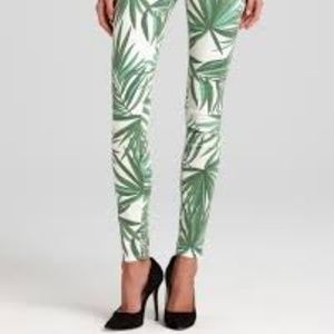 NWOT MICHAEL Michael Kors Tropical Palm Print Jean